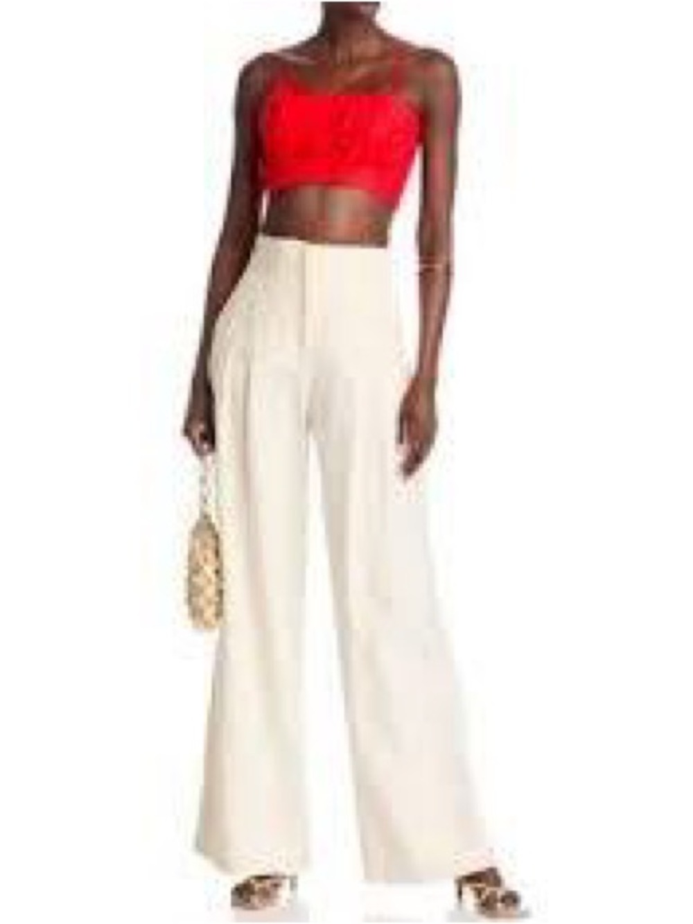 Farm Rio Anthropologie Floral Appliqué Crop Top - Picture 7 of 16